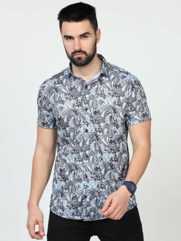 Men's Printed Rayon Half Sleeves Shirt