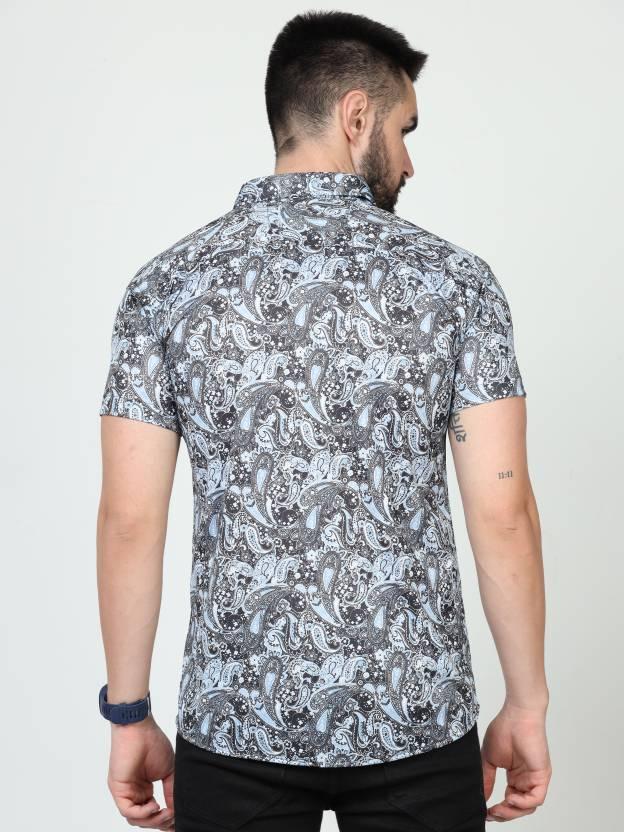 Men's Printed Rayon Half Sleeves Shirt