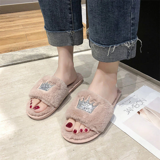 Women's Warm Winter Slippers Womens Fur Slippers