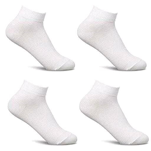 Women Solid Ankle Length Socks (Pack of 4)