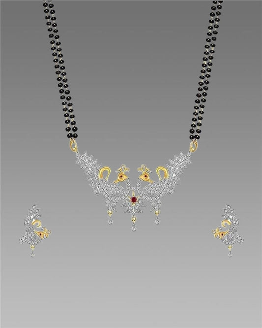 New Alloy American Diamond Mangalsutra