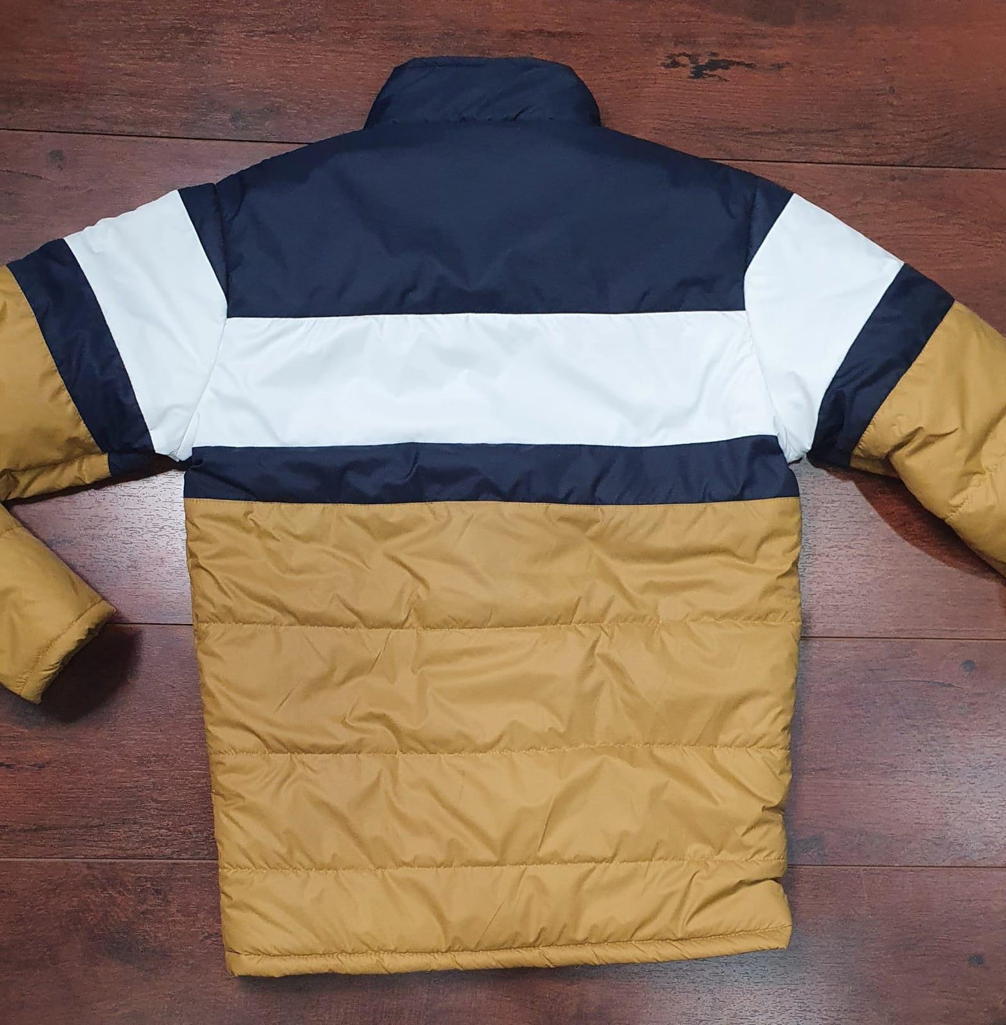 Mens Puff Color Block Jacket