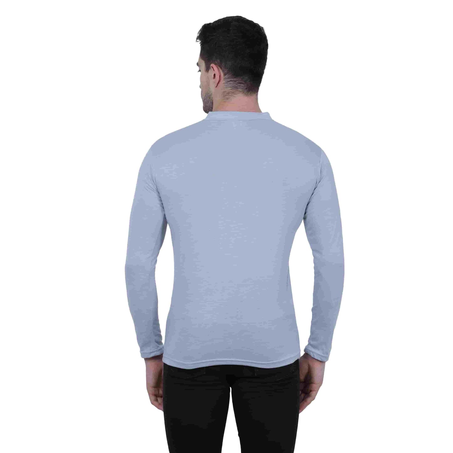 Mens Cotton Solid Full Sleeve T-Shirt