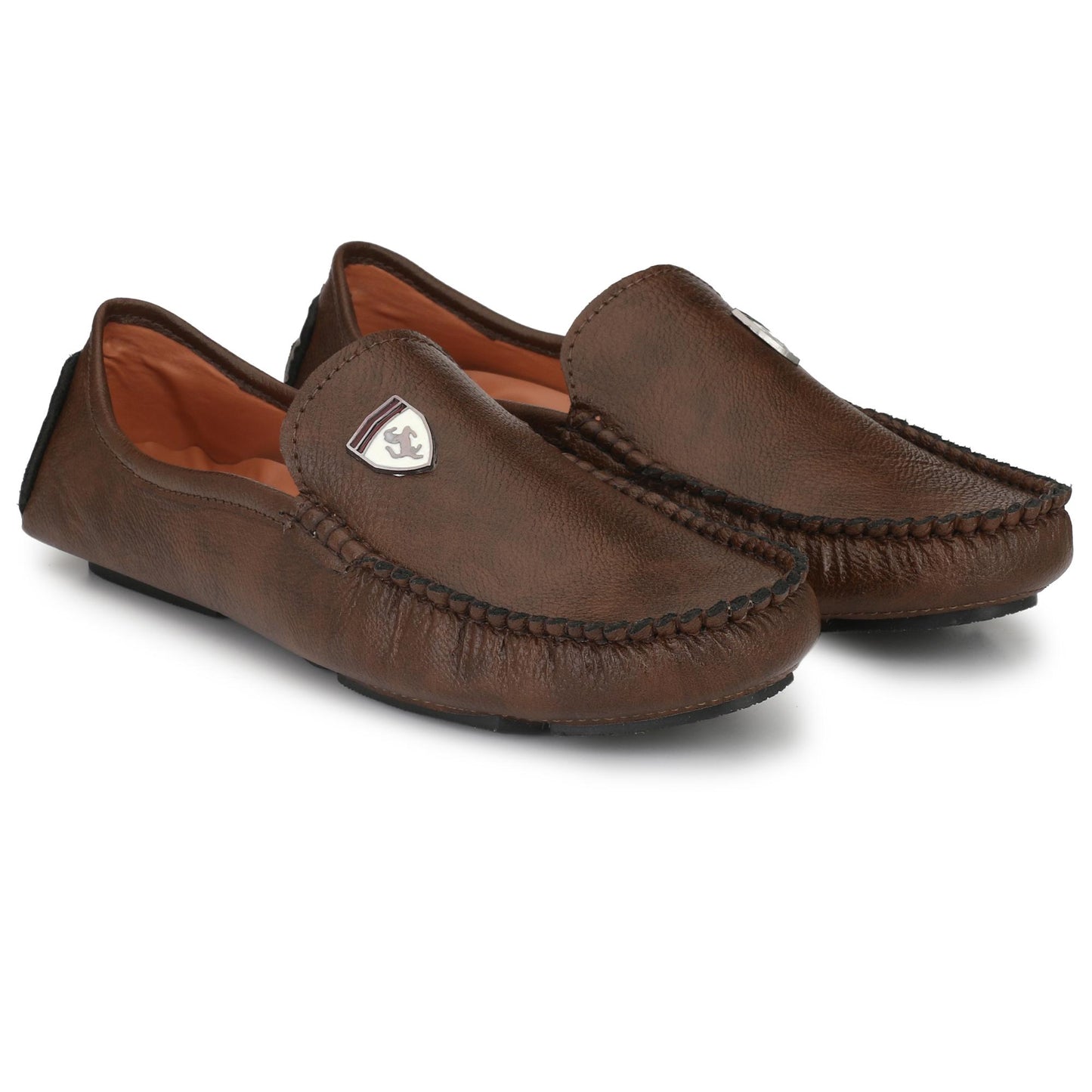 Brawo Brown Casual Loafer Shoes for Men's, Boys