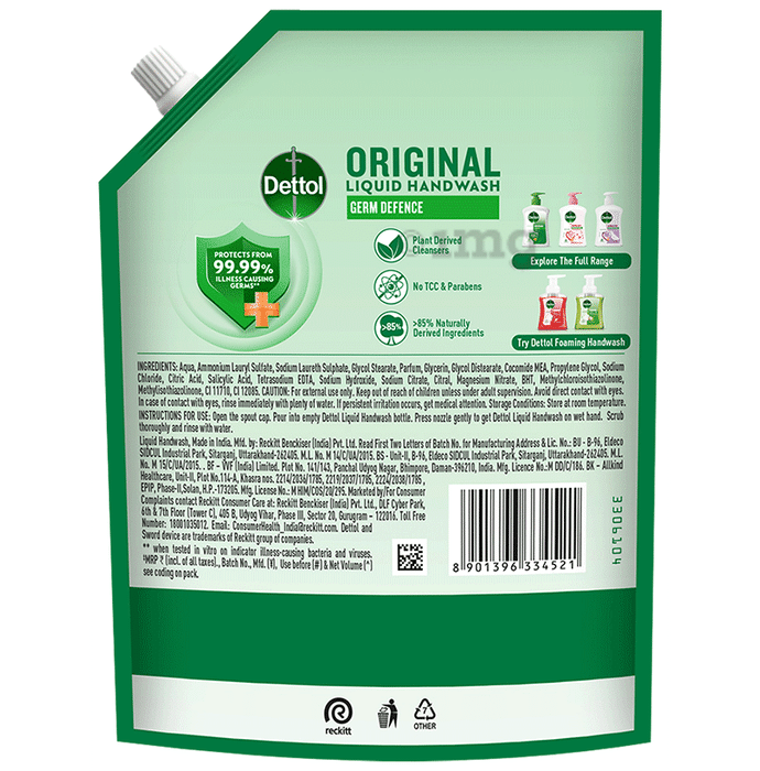 Dettol Liquid Handwash Refill Original