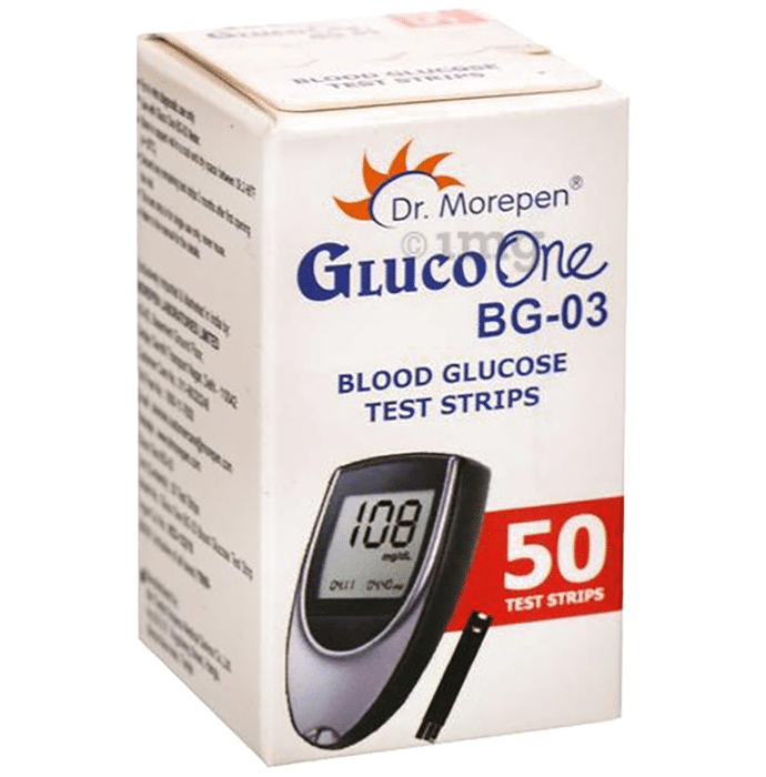 Dr Morepen Gluco One BG 03 Blood Glucose Test Strip (Only Strips) | Diabetes Monitoring Devices