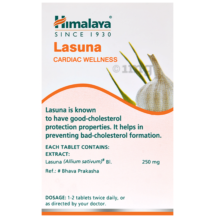 Himalaya Wellness Pure Herbs Lasuna Cardiac Wellness Tablet | For Healthy Cholesterol