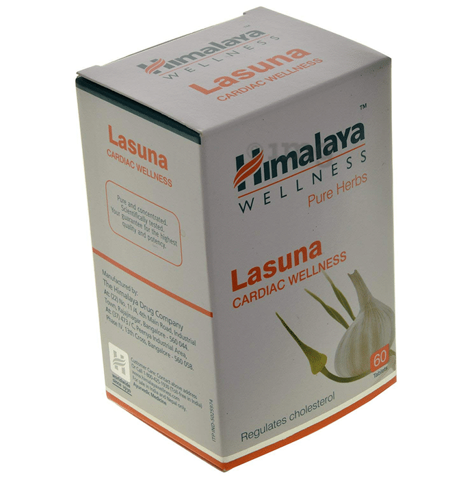 Himalaya Wellness Pure Herbs Lasuna Cardiac Wellness Tablet | For Healthy Cholesterol